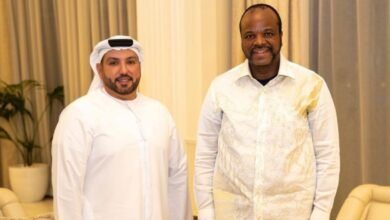 منذر درويش يرحب بالملك مسواتي الثالث