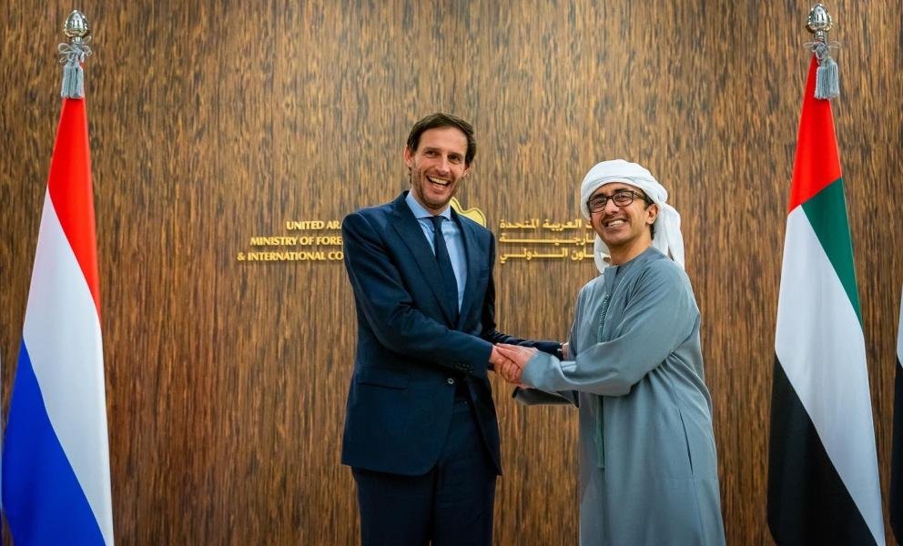 الإمارات وهولندا تتفقان على مواجهة التحديات العالمية