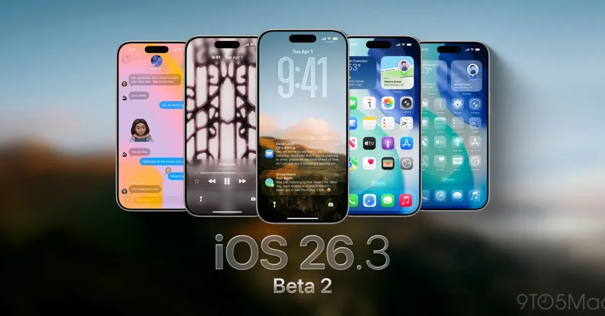 Apple تطلق النسخة التجريبية الثانية من iOS 26.3 لهواتف iPhone - صورة مميزة صورة مميزة: Apple تطلق النسخة التجريبية الثانية من iOS 26.3 لهواتف iPhone