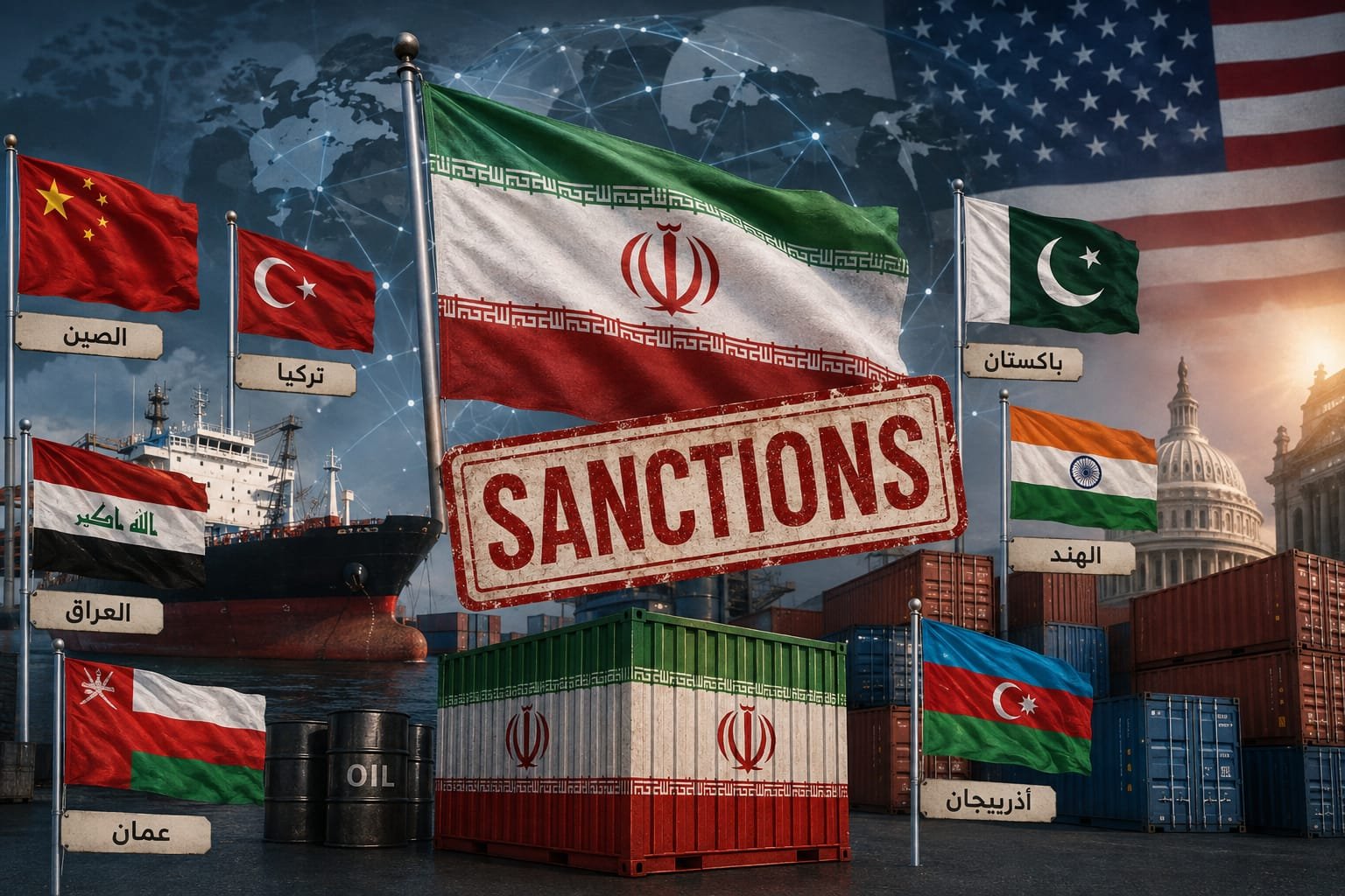 صورة مميزة: الولايات المتحدة تستهدف شبكة التجارة الإيرانية بحملة عقوبات غير مسبوقة
